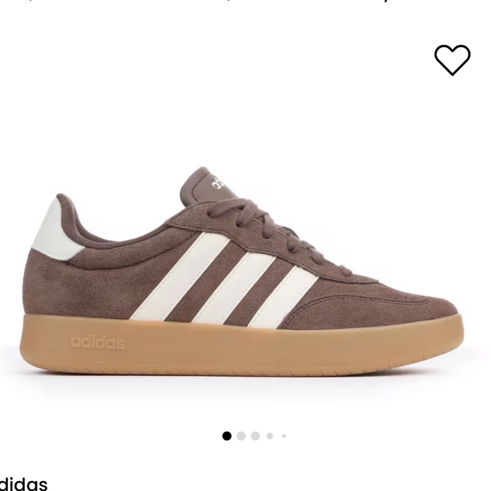MEN'S ADIDAS BARREDA SNEAKERS BROWN WHITE GUM SIZE 11.5 NEW - Picture 2 of 10